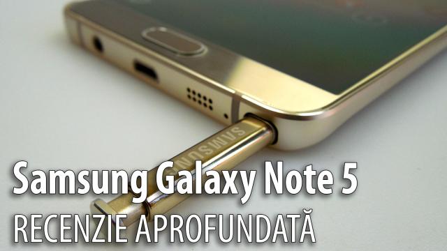 <b>Samsung Galaxy Note 5 Review: al şaselea deget de la mână e un stylus! (Video)</b>Samsung Galaxy Note 5 e flagship-ul Samsung din zona Note pe anul 2015, un phablet cu stylus anunţat pe 13 august împreună cu Samsung Galaxy S6 Edge+. Acesta din urmă a primit deja recenzie la Mobilissimo.ro, plus un review detaliat în 4K,...