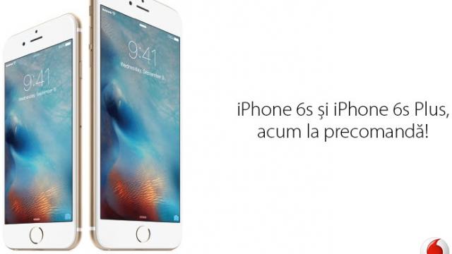 <b>Vodafone România dă startul precomenzilor pentru iPhone 6s și iPhone 6s Plus; prețurile încep de la 3.300 lei</b>&Icirc;n același timp cu Orange și Telekom, cei de la Vodafone Rom&acirc;nia au dat astăzi start programului de pre-comandă pentru iPhone 6s și iPhone 6s Plus, moment &icirc;n care și prețurile celor două device-uri au fost dezvăluite. Din...