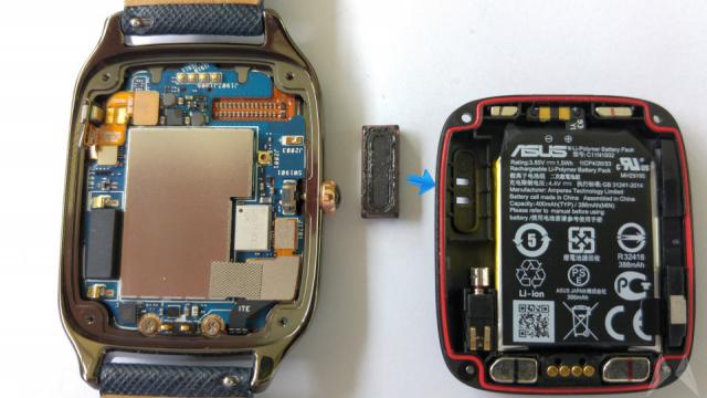 <b>ASUS ZenWatch 2 primeşte o disecţie, care descoperă un difuzor la interior</b>ASUS ZenWatch 2 este unul dintre cele mai arătoase smartwatchuri cu Android Wear ale momentului, iar terminalul a ajuns la băieţii de la Mobiflip.de, care au purces la o disecţie a terminalului. Ei au descoperit un lucru interesant la interior şi...