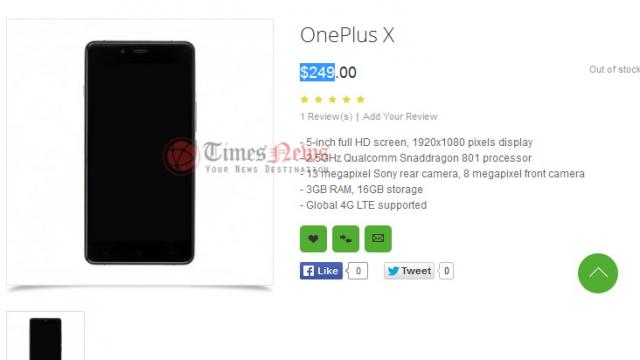 <b>OnePlus X este listat de către retailerul chinez Oppomart; aflăm prețul și specificațiile sale hardware</b>Printre magazinele ce comercializează device-uri de origine chineză la ora actuală, se află și oppomart.com, platformă care uneori mai dezvăluie și produse &icirc;ncă nelansate. &Icirc;n cazul de față este vorba despre OnePlus X, telefon ce a...