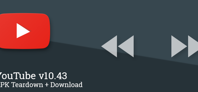 <b>Cea mai nouă versiune a aplicaţiei YouTube pentru Android (10.43) primeşte câteva funcţii noi, printre care şi fast forward şi rewind</b>De la debutul lui YouTube Red, aplicaţia oficială YouTube a primit la r&acirc;ndul său c&acirc;teva actualizări mai mult sau mai puţin &icirc;nsemnate. Cea mai recentă schimbare de versiune, duce softul la varianta 10.43 şi adaugă şi butoane fast...