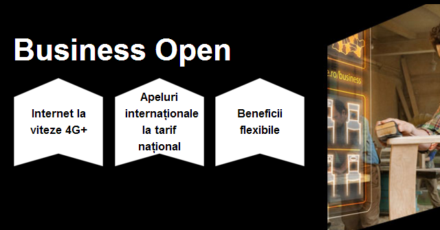 <b>Orange România anunţă un nou portofoliu de abonamente pentru companiile mici şi medii: Business Open</b>Orange Rom&acirc;nia a anunţat astăzi lansarea unui nou portofoliu de abonamente pentru companiile mici şi mijlocii, sub numele de Business Open. Acestea aduc beneficii pentru clienţii companii, indiferent dacă optează pentru abonamente de voce...