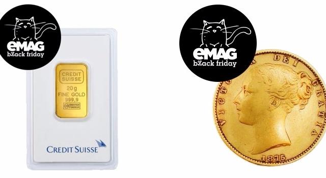 <b>eMAG vine cu o surpriză de Black Friday; pune în vânzare lingouri și monede din aur în valoare totală de 1.5 milioane euro</b>Știam deja faptul că eMAG ne pregătește o surpriză pentru campania Black Friday din acest an, o supriză care iese la iveală chiar acum. Dacă anul trecut am avut automobile listate pe eMAG.ro, iată că m&acirc;ine, 20 noiembrie, vom putea...