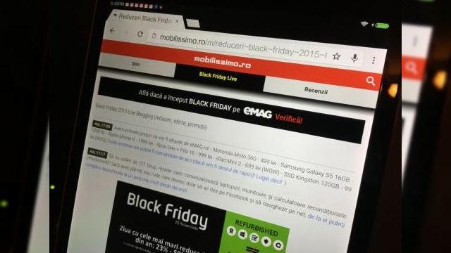 <b>Black Friday-ul românesc, chilipiruri puţine şi servere puse la încercare</b>Am participat la Black Friday-ul de anul acesta chiar dacă nu aveam &icirc;n plan o achiziţie anume. După ce am scris articolul cu sfaturi de ieri mi le-am urmat şi am &icirc;nceput să fac conturi, să adaug produse &icirc;n coş şi &icirc;n...