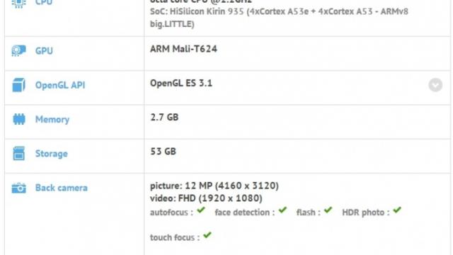 <b>Un misterios telefon Huawei îşi face apariţia în GFXBench, ar putea fi modelul Honor 5X Plus</b>Huawei a avut un an foarte prolific, cu multe lansări de telefoane, mai toate handseturi cu camere pe care le-am apreciat şi preţuri accesibile. Acum pe lângă Huawei Mate 8, care debutează mâine am mai descoperit un misterios handset al...