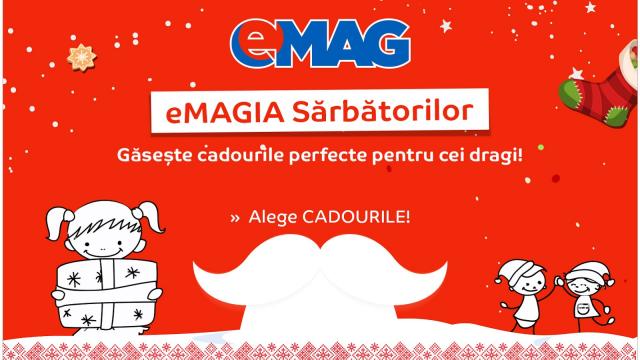 <b>eMAGIA Sărbătorilor începe astăzi la eMAG; promoții și sugestii de cadouri pentru întreaga familie</b>Un nume ce nu putea lipsi dintre comercianții ce desfășoară campanii speciale de reduceri cu ocazia sărbătorilor de iarnă, este și eMAG. Acest retaileri ne-a pregătit o sumedenie de produse cu prețuri speciale, de la smartphone-uri, tablete,...