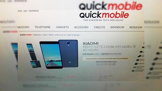 <b>Quickmobile a vândut 150 de smartphone-uri Xiaomi Redmi Note 2 într-o singură oră, în urma reducerii preţului cu 33%; Urmează şi alte oferte atractive!</b>Quickmobile.ro oferea o reducere atractivă pentru telefonul Xiaomi Redmi Note 2 în ultimele 24 de ore, astfel că preţul terminalului a scăzut de la 899 lei la 599 lei. Reducerea de 33% a dus la epuizarea stocului acestui model în timp...