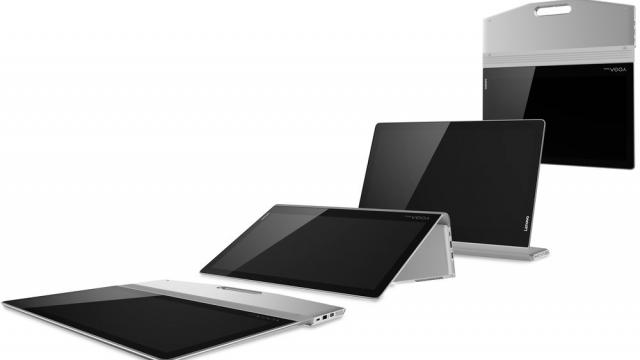 <b>Lenovo YOGA Home 310 este o nouă tableta cu diagonală mare, destinată pentru bucătărie şi folosind o agăţătoare specială</b>Atunci c&acirc;nd realizam recenzia tabletei Lenovo Yoga Tab 3 Pro nu puteam să nu remarcăm faptul că mecanismul rabatabil din spate includea şi un orificiu special, care ne permitea să agăţăm tableta de un suport pentru vizionare video. Acea...