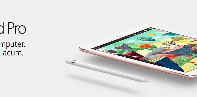 <b>iPad Pro 9.7 inch a ajuns de azi la Vodafone România, cu 4 difuzoare excelente şi camera 4K</b>Anunţată de Apple spre finalul lunii trecute, tableta iPad Pro 9.7 a ajuns şi &icirc;n Rom&acirc;nia, prin intermediul operatorului Vodafone. Astfel, aflati că varianta de 9.7 inch a lui iPad Pro e acum disponibilă la Vodafone Rom&acirc;nia. &nbsp;...