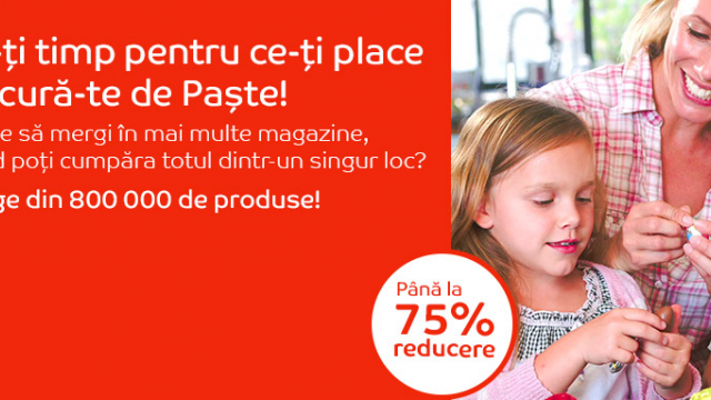 <b>eMAG vine cu reduceri speciale de Paște în perioada 18 aprilie - 2 mai</b>Cu ocazia sărbătorilor de Paște cei de la eMAG vin în întâmpinarea noastră cu o nouă campanie de reduceri desfășurată în perioada 18 aprilie - 2 mai. Pe site-ul retailerului avem iată o serie de discount-uri atractive pentru smartphone-uri, tablete sau 