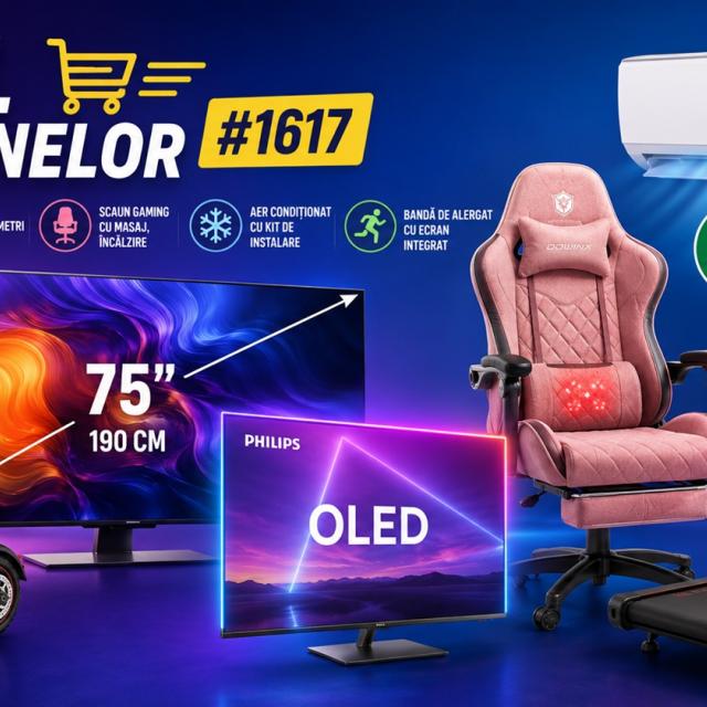Turul Magazinelor: trotinete electrice accesibile, televizoare mari și scaun de gaming cu masaj