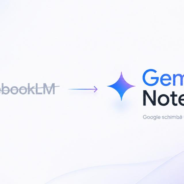 Google rebrandează NotebookLM în Gemini Notebook cu model AI Gemini 3.5