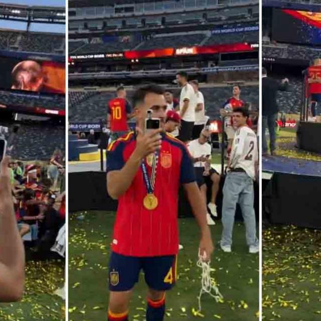 Fotbalist spaniol surprins cu HONOR Robot Phone la finala Cupei Mondiale