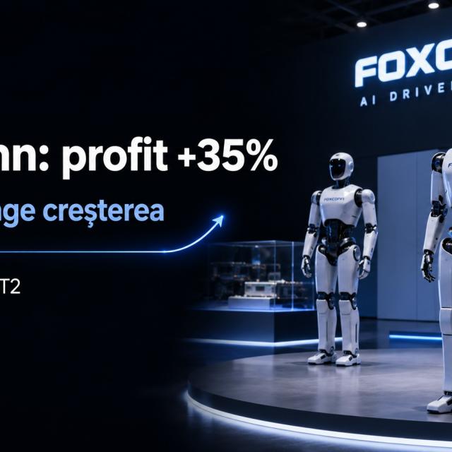 Foxconn înregistrează profit în creștere, dar infrastructura AI devine principala sursă de venituri